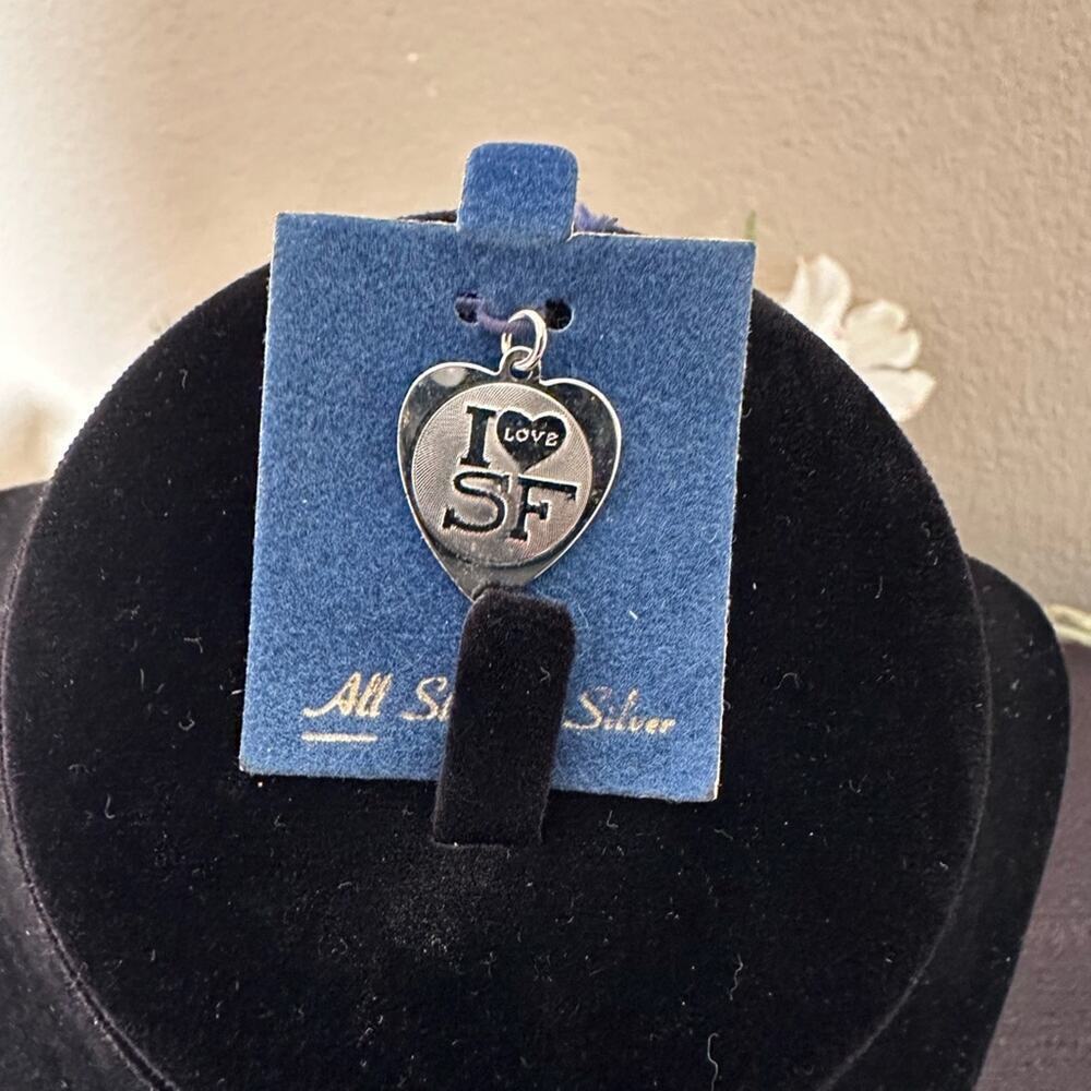 Asco - 925 Sterling Silver Vintage Asco I Love San Francisco